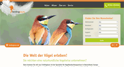 Desktop Screenshot of birdingtours.de
