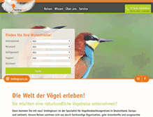 Tablet Screenshot of birdingtours.de